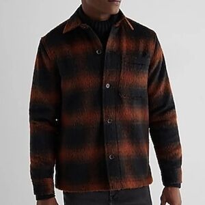 Express Plaid Shirt Jacket